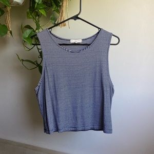 Urban Outfitters Blue Striped Tank